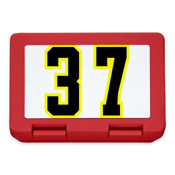 37 Number Jersey - Lunchbox - red - Front