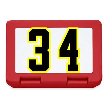 34 Number Jersey - Lunchbox - red - Front