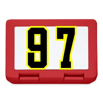 Justaucorps à 97 chiffres - Boîte à goûter - rouge - Devant