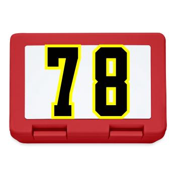 78 Number Jersey - Lunchbox - red - Front
