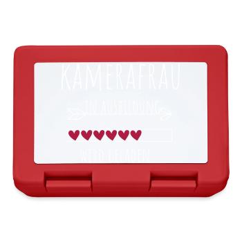 Kamerafrau in Ausbildung Geschenk - Brotdose - Rot - Vorne