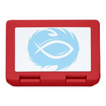 Eau de poisson Illustration Symbole Logo icône Christ - Boîte à goûter - rouge - Devant