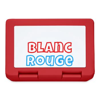 France, je suis Français, drapeau Français - Boîte à goûter - rouge - Devant