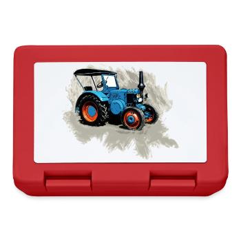 Traktor Lanz - Brotdose - Rot - Vorne