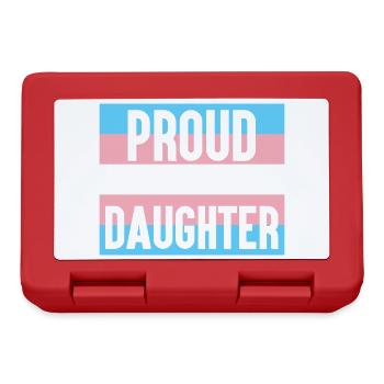LGBT Pride Month - Proud of My Trans Daughter - Lunchbox - red - Front