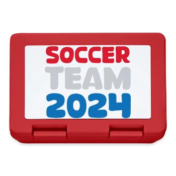 Équipe de football des Pays-Bas 2024 Logo d’icône de fan de football - Boîte à goûter - rouge - Devant