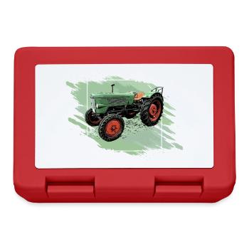 Traktor Favorit 1 - Brotdose - Rot - Vorne