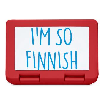 JE SUIS TELLEMENT FINLANDAIS FINNOIS Finlande - Boîte à goûter - rouge - Devant