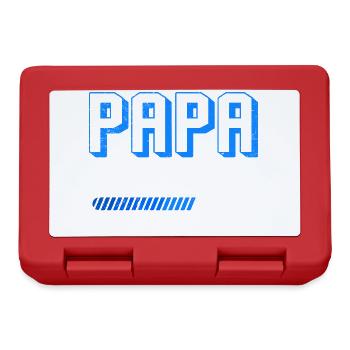 Expectant Father DAD IN CONSTRUCTION 2026 Funny - Lunchbox - red - Front