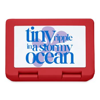 Tiny ripple in a stormy ocean (lavender) - Brotdose - Rot - Vorne