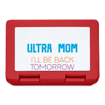 Ultra Mom - I'll Be Back Tomorrow - Lunchbox - red - Front