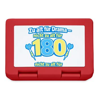 Zu alt für Drama 180 Shirt - Brotdose - Rot - Vorne