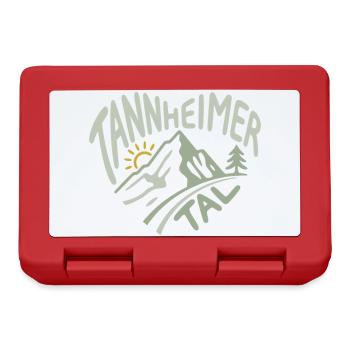 Tannheimer Tal Alps Heart Panorama - Lunchbox - red - Front