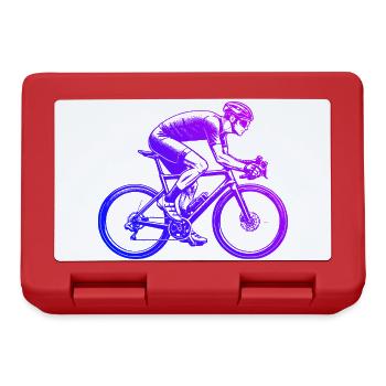 Gift idea for a road bike with road bike - Lunchbox - red - Front