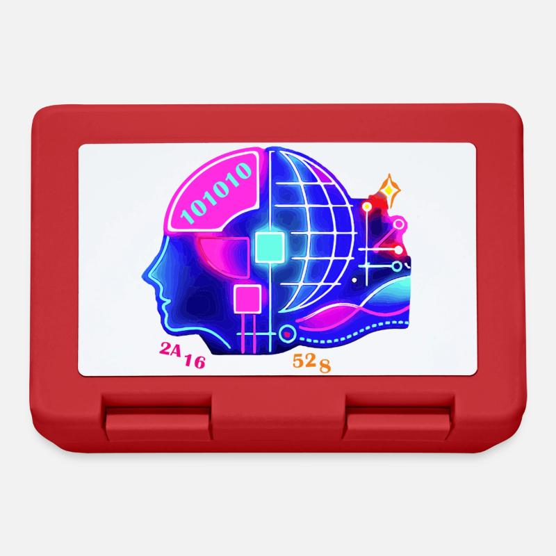 Merging AI and human intelligence - Lunchbox - red