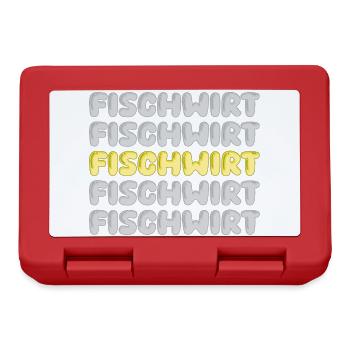 Fischwirt als Beruf - Brotdose - Rot - Vorne