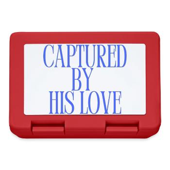 Captured By His Love Blue Christian Quote - Lunchbox - red - Front