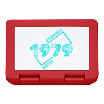 Geboren 1979 - Brotdose - Rot - Vorne