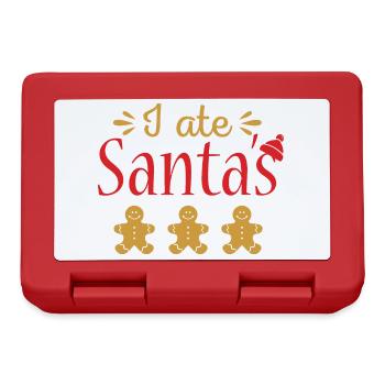 I ate Santa´s gingerbread - Brotdose - Rot - Vorne