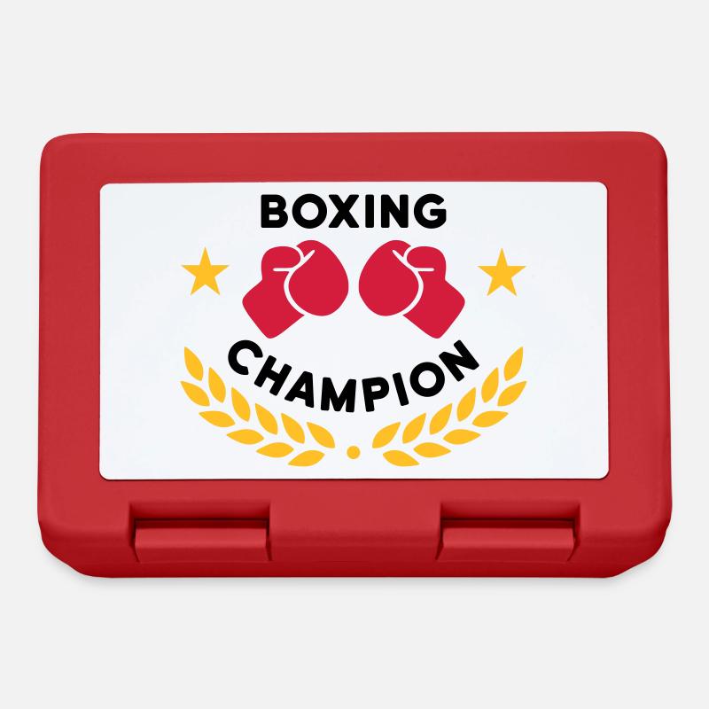 Boxing champion (Boxhandschuhe, Lorbeerkranz) - Brotdose - Rot