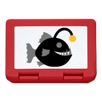 Frogfish Fish Lanternfish Graphic Deep Sea - Lunchbox - red - Front