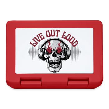 LIVE OUT LOUD - Brotdose - Rot - Vorne