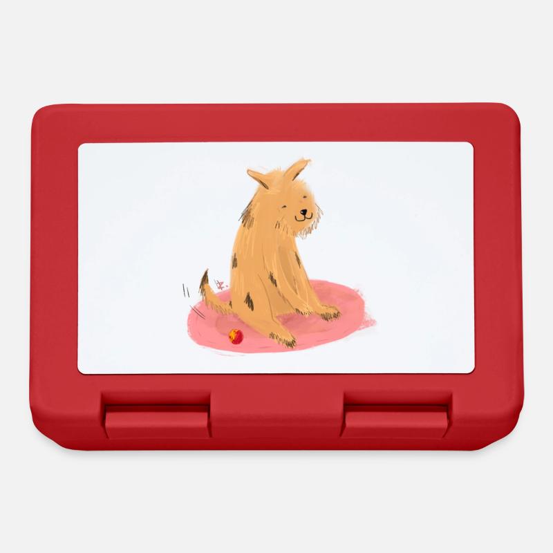 Doggo & ball - Boîte à goûter - rouge