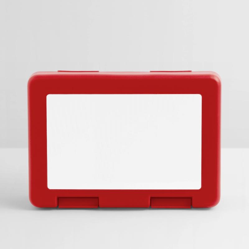 White brush stroke line basic text Lunchbox