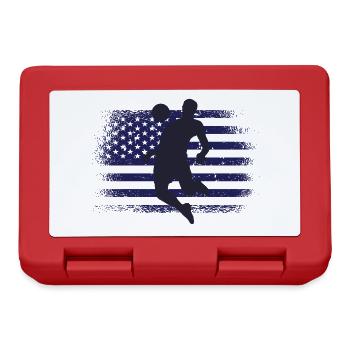 USA Soccer Fan Jersey Shirt American Flag - Lunchbox - red - Front