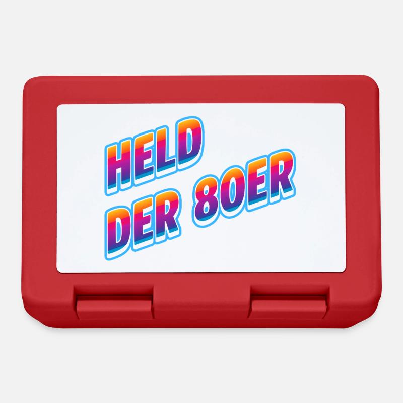 Held der 80er Neon-Retro - Brotdose - Rot