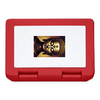 Buddha - Brotdose - Rot - Vorne