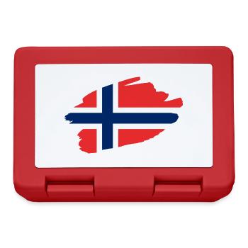 Drapeau norvégien - Boîte à goûter - rouge - Devant
