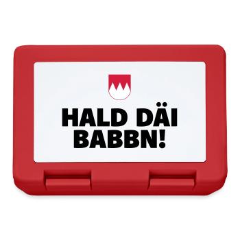 Halt Däi Babbn - Brotdose - Rot - Vorne