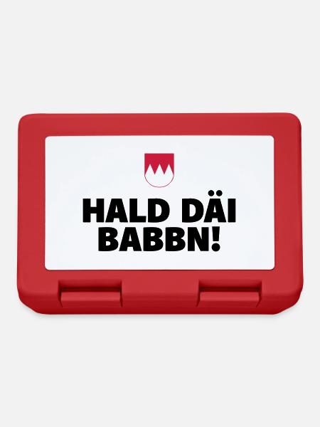 Halt Däi Babbn - Brotdose - Rot