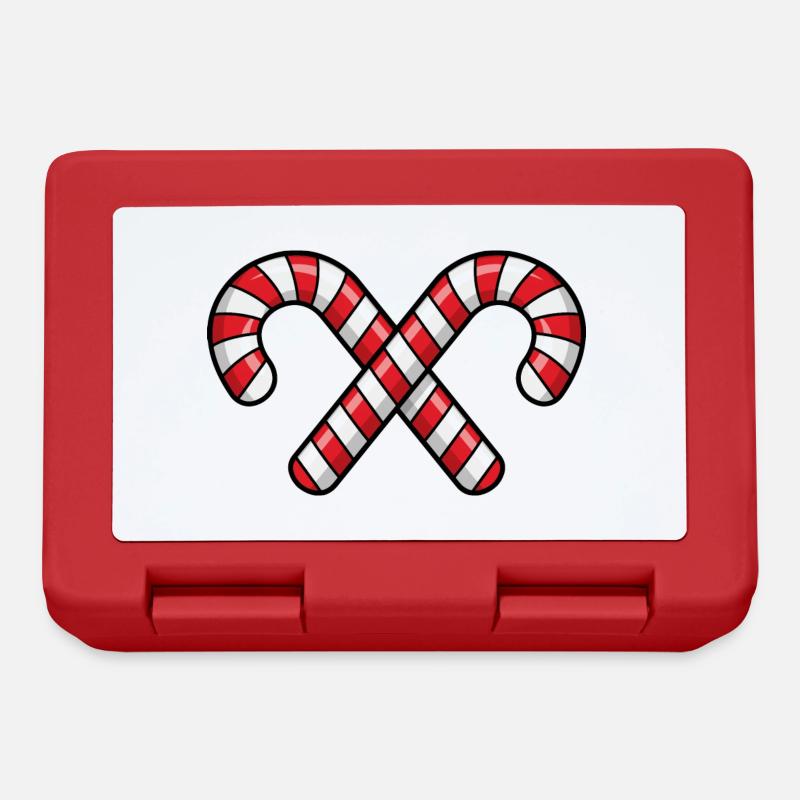 Candy Canes - Brotdose - Rot
