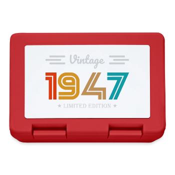 1947 - Jahrgang 1947 - Jahrgang 1947 - Brotdose - Rot - Vorne