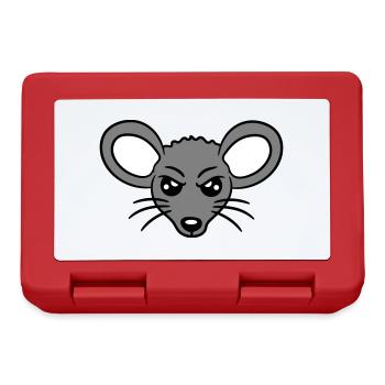Mouse looks angry angry frustrated angry aggressive - Lunchbox - red - Front
