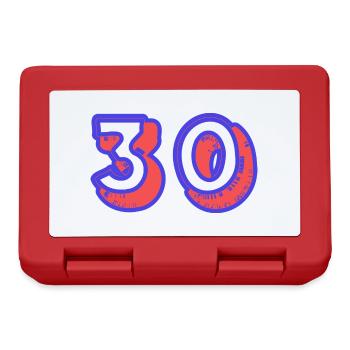 30. 30 YEARS. 30th ANNIVERSARY. 30TH ANNIVERSARY. - Lunchbox - red - Front