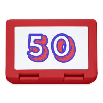 50. 50 YEARS. 50th ANNIVERSARY. 50TH ANNIVERSARY. - Lunchbox - red - Front