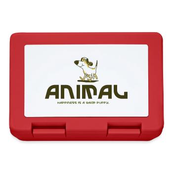 Animal Lover i love dogs - Brotdose - Rot - Vorne