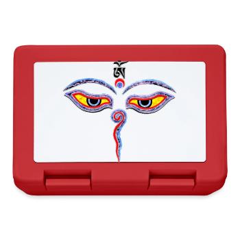 Wisdom Eyes Of Buddha - Bodhnath temple eyes 1 - Boîte à goûter - rouge - Devant