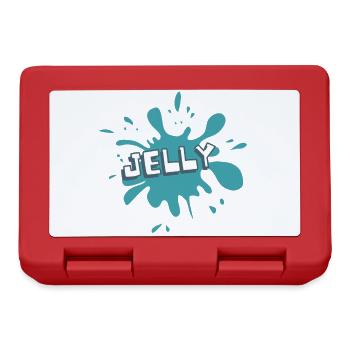 Jelly Marmelade Splash Klecks Qualle Jellyfish Fun - Brotdose - Rot - Vorne