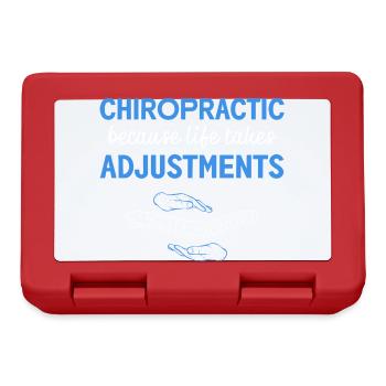 Physiotherapie Physiotherapeut Chiropraktik Chiro - Brotdose - Rot - Vorne