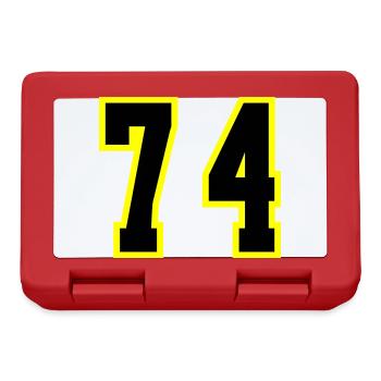 74 Number Jersey - Lunchbox - red - Front