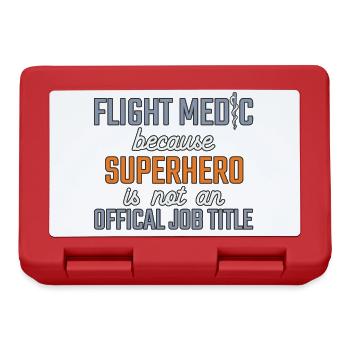 Flight Paramedic Superhero air rescue - Lunchbox - red - Front