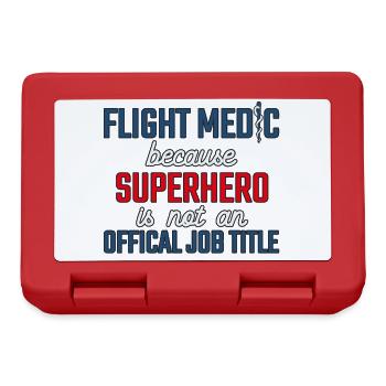 Flight Paramedic Superhero air rescue - Lunchbox - red - Front