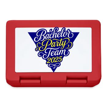 Bachelor Party Team 2025 - Lunchbox - red - Front