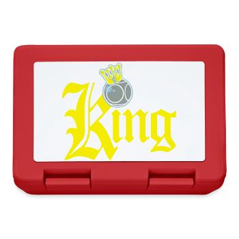King of pétanque - Boîte à goûter - rouge - Devant