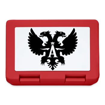 Albaner | Albanien | Kosovo | Shqiptar | Kosova - Brotdose - Rot - Vorne