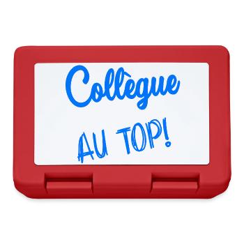 COLLEGUE. DEPART. EMPLOI. HUMOUR. MANAGER. CHEF - Boîte à goûter - rouge - Devant